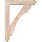 Ekena Millwork Olympic Arts and Crafts Smooth Bracket w/ Offset Brace, Douglas Fir, 5 1/2"W x 26"D x 34"H BKT0604X26X34OLY03SDF - alternate 2